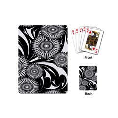 Modern Flowers Vector Seamless Pattern Playing Cards Single Design (mini)