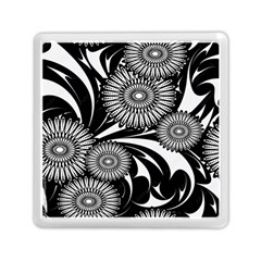 Modern Flowers Vector Seamless Pattern Memory Card Reader (square)