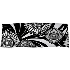 Modern Flowers Vector Seamless Pattern 15 x40  Body Pillow Case Dakimakura (two Sides)