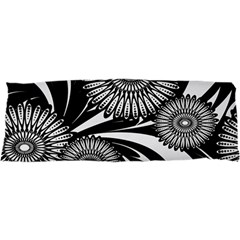 Modern Flowers Vector Seamless Pattern 17 x47  Body Pillow Case Dakimakura (two Sides)