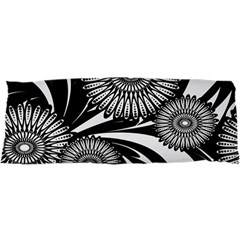 Modern Flowers Vector Seamless Pattern 25 x67  Body Pillow Case Dakimakura (two Sides)