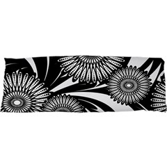 Modern Flowers Vector Seamless Pattern 25 x71  Body Pillow Case Dakimakura (two Sides)