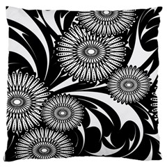 Modern Flowers Vector Seamless Pattern Large Cushion Case (one Side)