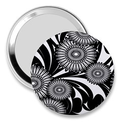 Modern Flowers Vector Seamless Pattern 3  Handbag Mirrors by Hannah976