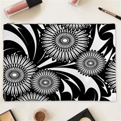 Modern Flowers Vector Seamless Pattern Cosmetic Bag (xxl)