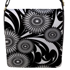 Modern Flowers Vector Seamless Pattern Flap Closure Messenger Bag (s)