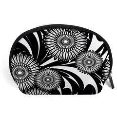 Modern Flowers Vector Seamless Pattern Accessory Pouch (large)