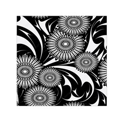 Modern Flowers Vector Seamless Pattern Square Satin Scarf (30  X 30 )