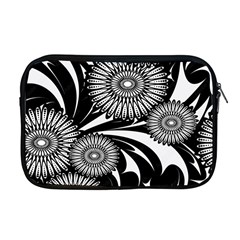 Modern Flowers Vector Seamless Pattern Apple Macbook Pro 17  Zipper Case