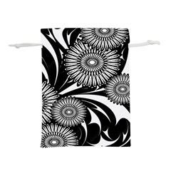 Modern Flowers Vector Seamless Pattern Lightweight Drawstring Pouch (s)