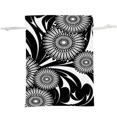 Modern Flowers Vector Seamless Pattern Lightweight Drawstring Pouch (xl)