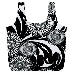 Modern Flowers Vector Seamless Pattern Full Print Recycle Bag (xxxl)