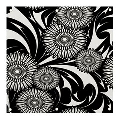 Modern Flowers Vector Seamless Pattern Banner And Sign 3  X 3 