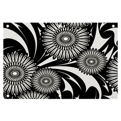 Modern Flowers Vector Seamless Pattern Banner And Sign 6  X 4 