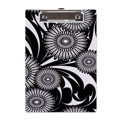 Modern Flowers Vector Seamless Pattern A5 Acrylic Clipboard