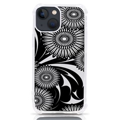 Modern Flowers Vector Seamless Pattern Iphone 13 Mini Tpu Uv Print Case