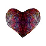 Blend Standard 16  Premium Flano Heart Shape Cushions Back