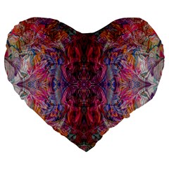 Blend Large 19  Premium Flano Heart Shape Cushions