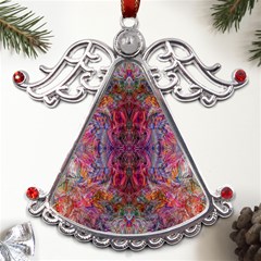 Blend Metal Angel With Crystal Ornament by kaleidomarblingart