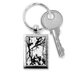 Inksplats Key Chain (rectangle) by SpinnyChairDesigns