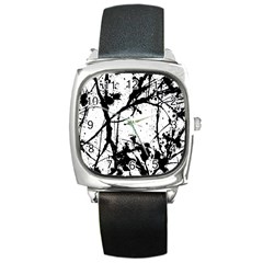 Inksplats Square Metal Watch