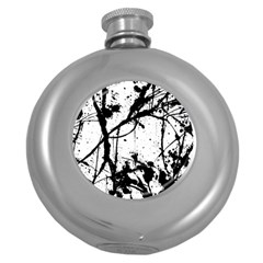 Inksplats Round Hip Flask (5 Oz)