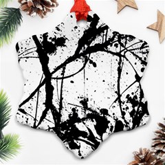 Inksplats Snowflake Ornament (two Sides)