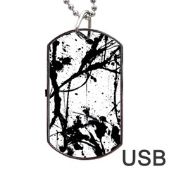 Inksplats Dog Tag Usb Flash (one Side)