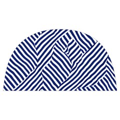 Blue And White Abstract Stripes Anti Scalding Pot Cap