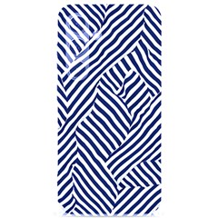 Blue And White Abstract Stripes Samsung Galaxy S24 6 2 Inch Black Tpu Uv Case