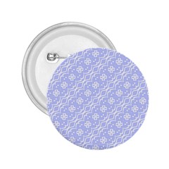 Light Purple And White Floral Pattern 2 25  Buttons