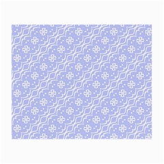 Light Purple And White Floral Pattern Small Glasses Cloth