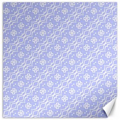 Light Purple And White Floral Pattern Canvas 12  X 12 