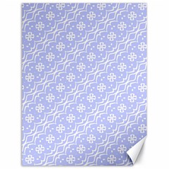 Light Purple And White Floral Pattern Canvas 18  X 24 