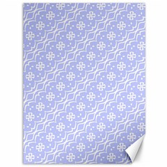 Light Purple And White Floral Pattern Canvas 36  X 48 