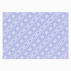 Light Purple And White Floral Pattern Large Glasses Cloth