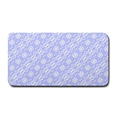 Light Purple And White Floral Pattern Medium Bar Mat