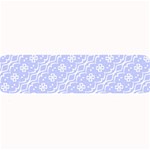 Light purple and white floral pattern Large Bar Mat 32 x8.5  Bar Mat