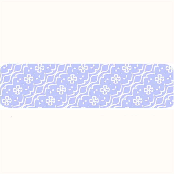 Light purple and white floral pattern Large Bar Mat