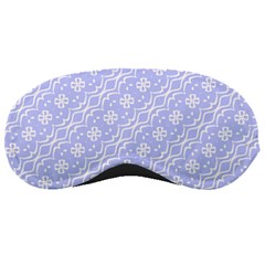 Light Purple And White Floral Pattern Sleep Mask