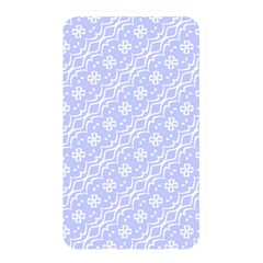 Light Purple And White Floral Pattern Memory Card Reader (rectangular)