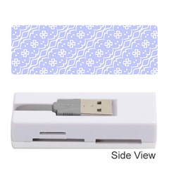 Light Purple And White Floral Pattern Memory Card Reader (stick)