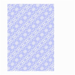 Light Purple And White Floral Pattern Small Garden Flag (two Sides)