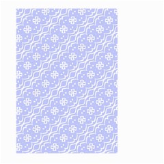 Light Purple And White Floral Pattern Large Garden Flag (two Sides)