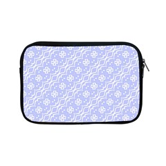 Light Purple And White Floral Pattern Apple Ipad Mini Zipper Cases