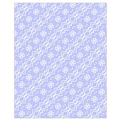 Light Purple And White Floral Pattern Drawstring Bag (small)