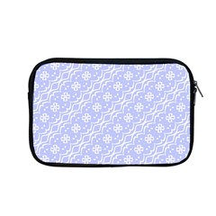 Light Purple And White Floral Pattern Apple Macbook Pro 13  Zipper Case