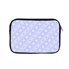 Light Purple And White Floral Pattern Apple Macbook Pro 15  Zipper Case