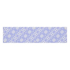 Light Purple And White Floral Pattern Banner And Sign 4  X 1 