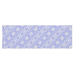 Light Purple And White Floral Pattern Banner And Sign 6  X 2 